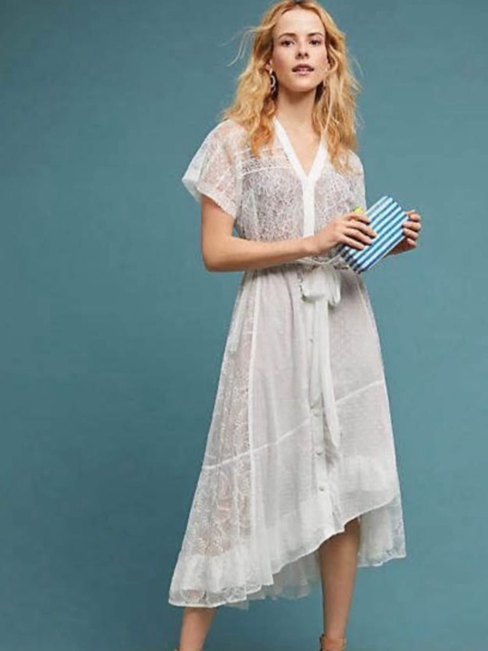 White Katalina Midi Dress - Byron Lars